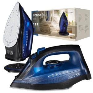 ZEEGMA IRONEE PRO Wireless Iron with Ceramic Coating, 2600 Watt, 360° Charging Station, Water Tank 320 ml, Steam Power 35 g/min, Self-Cleaning, Anti-Drip and Anti-Calc Function