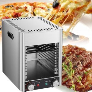 ZXNANA Ten Tier Toaster, 1700W 3400W Electric Steak Grill, Commercial Indoor Steak Grill, Adjustable Time Temperature, Beef and Chicken Vegetables (003,220V)